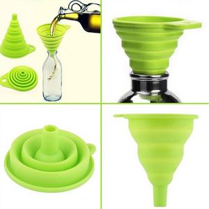 Food Grade <b>Silicone</b> Folding Funnel Collapsible <b>Liquid</b> Transfer Funnel for Kitchen Cooking Oil Flexible <b>Silicone</b> Funnel Easy Use - Product Image 4