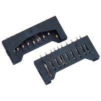 Conector de Tarjeta SD Estándar, Tipo Mini, Ranura para Tarjeta de Memoria, Cuerpo Corto de 10 Pines para Productos Digitales PCB SMD