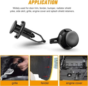 Clips de fixation automobiles professionnels, 100 pièces, faciles à installer, durables et pratiques - Product Image 5