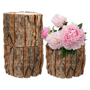 <span class=keywords><strong>Pot</strong></span> de fleur rustique en bois tronc d'arbre aspect bois petite jardinière tronc en bois bougeoir Mini <span class=keywords><strong>Pot</strong></span> de plante Cactus succulent <span class=keywords><strong>Pot</strong></span> bol - Product Image 6