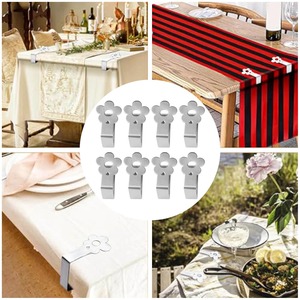 Clips de nappe en acier inoxydable en forme de papillon, supports décoratifs coupe-vent pour pique-nique en plein air, patio, jardin, salle à manger - Product Image 6