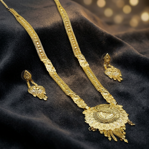 Venta al por mayor 14K 18K 24K Micro Gold Filled Forming Long Jewelry, Collares de moda, Micro Gold Plated Traditional Long Jewelry Set. - Product Image 3