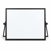 Tableau blanc magnétique double face en métal, pliable et portable, pour bureau et usage domestique