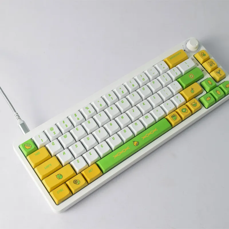 DIY Moded AF670 BT5.0 2.4Ghz Wireless Keyboard RGB Gaming Mechanical Keyboard With Knob Volume