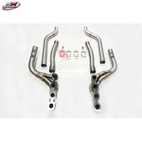 Colector de escape cepillado con soldaduras doradas para Mercedes-Benz C63 AMG 2008+