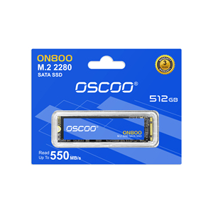 SSD OSCOO M.2 2280 SATA, Disco Rigido 128GB 256GB 512GB 1TB, Accessori per Computer Portatili e PC Industriali - Product Image 1