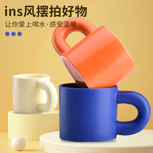 Mug en céramique Chubby 301-400 ml, impression sérigraphique, logo personnalisé, design moderne, pour cadeaux promotionnels - Product Image 2