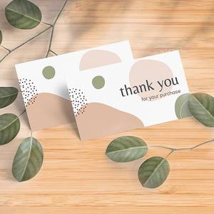 Tarjeta de agradecimiento personalizada a todo color, papel artístico, tarjeta de regalo postventa impresa en offset para vendedores de <span class=keywords><strong>Amazon</strong></span> - Product Image 5