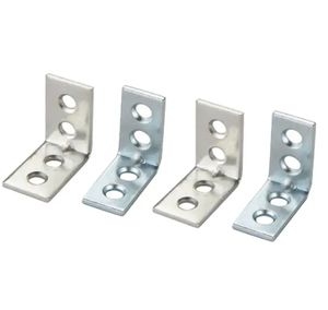 Équerres <span class=keywords><strong>d</strong></span>'angle en acier zingué blanc à 90 degrés en forme de L, design moderne, pour cuisine et hôtel - Product Image 3