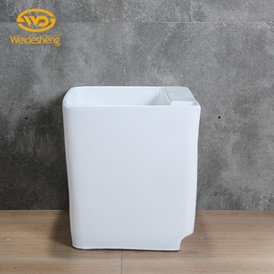 Design <span class=keywords><strong>moderne</strong></span>, lavabo en céramique pour salle de bain, lavabo sur pied pour le <span class=keywords><strong>jardin</strong></span> - Product Image 4