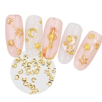 1 sac 200pcs Holographic Nail Art Sequins Glitter Kits Decals 3D Gold Nail Art Decorations
