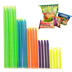 Clips de fermeture réutilisables multi-tailles pour sacs alimentaires, bâtonnets de scellage pour sacs à collation et de rangement, outil d'organisation de cuisine - Product Image 1