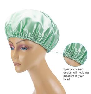 Double <span class=keywords><strong>bonnet</strong></span> <span class=keywords><strong>de</strong></span> <span class=keywords><strong>nuit</strong></span> couleur Ding <span class=keywords><strong>bonnet</strong></span> douche Soins des cheveux des femmes Mulberry soie <span class=keywords><strong>bonnet</strong></span> rond soins des cheveux maison - Product Image 3