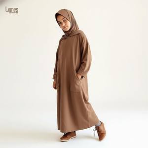 Abaya <span class=keywords><strong>pour</strong></span> filles avec hijab, vêtements islamiques, ensemble de robe musulmane modeste <span class=keywords><strong>pour</strong></span> tous <span class=keywords><strong>les</strong></span> jours et la prière - Product Image 6