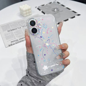 เคสโทรศัพท์ลายดอกไม้ไฟและดวงดาว สำหรับ iPhone 16/ 15 Plus / 17 Pro Max  งานศิลปะ 14  แบบปรับแต่งได้ 13  กันกระแทก - Product Image 3
