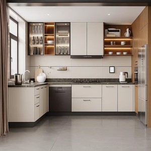 Mueble de Cocina Modular de Madera de Lujo, Moderno, con Gran Capacidad de Almacenamiento, Personalizable, Muebles <span class=keywords><strong>para</strong></span> el Hogar - Product Image 5