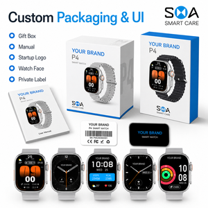 Fornitura all'Ingrosso di Smartwatch Ultra Design Personalizzati con Chiamate Bluetooth, Monitoraggio <span class=keywords><strong>Frequenza</strong></span> <span class=keywords><strong>Cardiaca</strong></span> e Sonno, Impermeabili IP67 per Distributori - Product Image 4