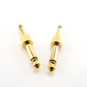 Conector macho dorado de 6,35mm, pedales de efecto de guitarra de Metal duradero, piezas de instrumentos de cuerda de Audio <span class=keywords><strong>Mono</strong></span>, accesorios - Product Image 6