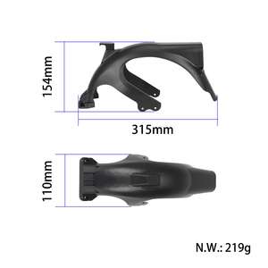 Ensemble de garde-boue arrière Max G2 avec feu arrière pour trottinette électrique Max G2, pièce de rechange pour garde-boue arrière Max G2, garde-boue arrière Max G2 - Product Image 2