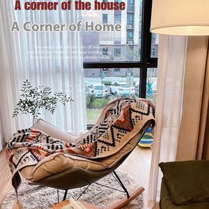 Bohemian selimut rajut gaya Nordik, untuk penggunaan rumah etnik, selimut rajut, syal rajut, ujung tempat tidur, penutup Sofa untuk selimut berat - Product Image 4