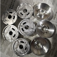 Boîtier de moteur en aluminium rond usiné sur mesure, usinage CNC OEM, fraisage, alliage d'aluminium, anodisation dure noire