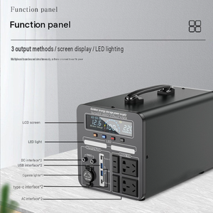 Batterie externe portable pour l'extérieur avec charge solaire MPPT intégrée et batterie haute capacité, idéale pour le camping et la vente ambulante - Product Image 5