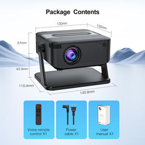 Yuntai HD HA109 Mini projecteur vidéo LED avec combiné entièrement <span class=keywords><strong>automatique</strong></span> mur blanc 5G même écran pour salon et chambre - Product Image 4