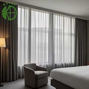 <span class=keywords><strong>Cortinas</strong></span> Decorativas de Tela Opaca Negra para Ventanas de <span class=keywords><strong>Casa</strong></span> Moderna de Lujo Personalizadas para el Hogar, Sala de Estar, Dormitorio y Hotel - Product Image 2