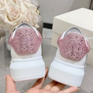 Zapatos Casuales de Diseño de Lujo con Cordones y Diamantes Rosados, Antideslizantes, Cómodos, Ligeros y Transpirables para Todas las Temporadas - Product Image 6