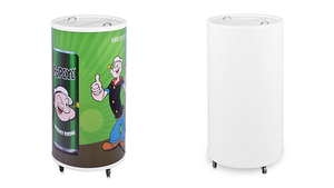 Refroidisseur électrique de fête de boisson à baril rond commercial en gros réfrigérateur portable extérieur pour bouteille de bière <span class=keywords><strong>canette</strong></span> de boisson - Product Image 3