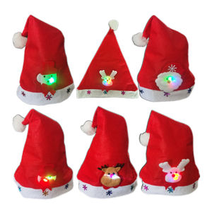 La dernière LED à la mode illumine les chapeaux de père noël de noël de renne de bonhomme de neige de noël pour la décoration de fête - Product Image 1