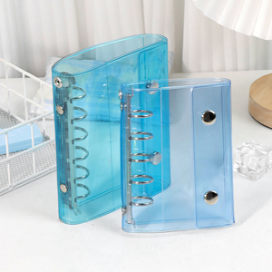 A6/A7/M5 10 PCS Carpeta organizadora de 6 anillas para agenda escolar, organizador de dinero, planificador, cuaderno de presupuesto de PVC transparente - Product Image 6