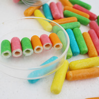 Bonbons à la saveur fruitée amusants en forme de craie multicolores pour enfants, en vrac et en bouteille, directement des fabricants