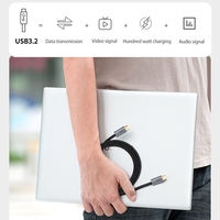 USB3.2 100W USB C vers USB C câble de charge et de synchronisation 0.5m 1m 1.5m 2m 3m 5A câble de données de chargeur rapide