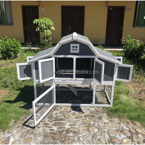 SDC027 Eco-Friendly Wood Chicken Coop with Roof Luxury Style All Seasons Indoor/Outdoor <b>Pet</b> House - Product Image 2