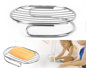 Sáng Bóng Thép Không Gỉ Xà Phòng Hiển Thị Khán Đài Chủ/Dây Xà Phòng Hiển Thị Giá Xà Phòng Món Ăn - Product Image 2