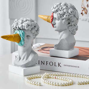 2023 salon décor Sculpture crème glacée David Statue artisanat ornement <span class=keywords><strong>nordique</strong></span> décor <span class=keywords><strong>mythologie</strong></span> <span class=keywords><strong>grecque</strong></span> Figurine David Statue - Product Image 1