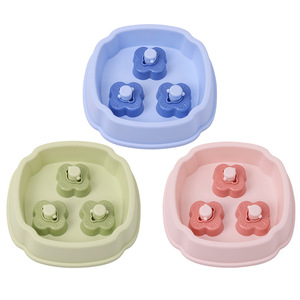 Chong Ke Pet Slow Feeding Bowl Plastic Rotating Anti Choking For <b>Cats</b> And Dogs Non Slip Anti Tipping <b>Feeder</b> - Product Image 5