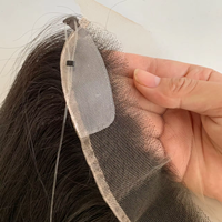 Prêt à expédier : Topper capillaire en dentelle HD pour femme, avec effet de ligne de cheveux naturelle, pour cheveux clairsemés ou reculés