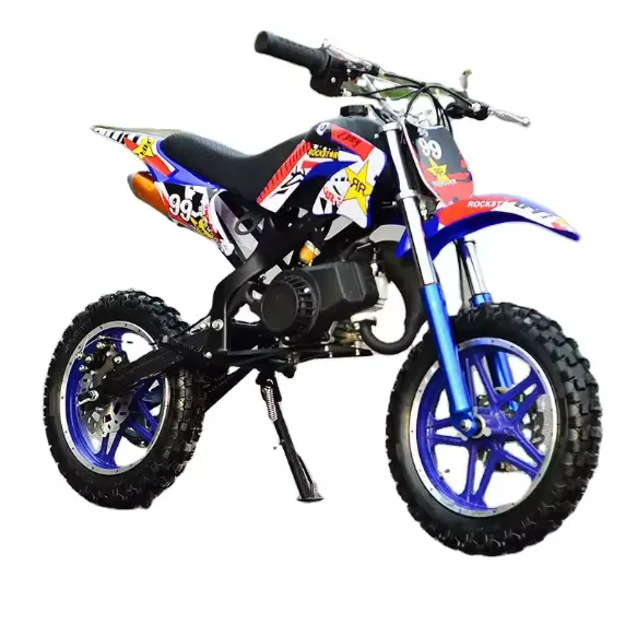 Fábrica al por mayor de dos ruedas 49cc Velocidad máxima 50 km/h todoterreno mini Moto Bike dirt bike para niños