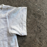 Camiseta Squirorkop Personalizada de Algodón Blanco para Hombre, Ligera, Lavada, 230gsm, Corte Cuadrado, Hombros Caídos, Estilo Urbano