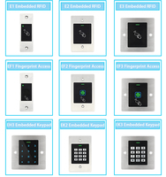 Lecteur de cartes de proximité RFID autonome E1, compatible avec les cartes RFID et NFC mobiles, en acier inoxydable, portée de lecture 0-2m