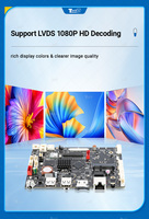 Carte mère industrielle embarquée Allwinner A133 Quad Core Android 10 Linux LVDS EDP MIPI WiFi BT pour IoT HMI
