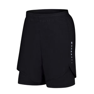 Pantalones cortos atléticos para hombre sin costuras que absorben la humedad para actividades al aire libre con cintura elástica - Product Image 4