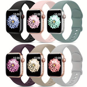 Correa de silicona para Apple Watch Series 10 <span class=keywords><strong>7</strong></span> 8 9 SE 6 3 44mm 40mm 45mm 41mm 42mm 44mm Pulsera Apple Watch ultra Band 49mm - Product Image 1