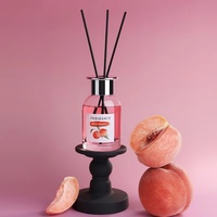 Diffuseur à bâtonnets en verre 100 ml, parfum floral fruité longue durée, marque privée, coffret cadeau, arôme d'intérieur, vente en gros OEM