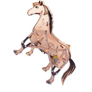 OKYN-G6695 Cheval Mécanique à Assembler Soi-même – Kit en Bois Technologique de Petite Taille - Product Image 3