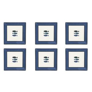 Set di 6 Piatti da Cena in Ceramica Excelsa Ocean 24x2.5x24 Cm Multicolore - Product Image 4