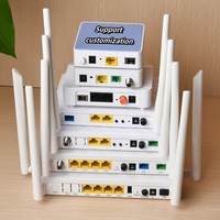 Módem WiFi de Fibra Óptica 5G Blanco, Interfaz de Configuración Web Gpon/Epon, Red Xpon PON, Conectores SC/SC APC UPCT