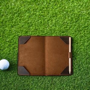 Libreta de Yardas de Golf y Porta Tarjetas de Puntuación de Cuero Grabado Personalizado - Diseño Moderno y Portátil, Regalo Promocional - Product Image 1